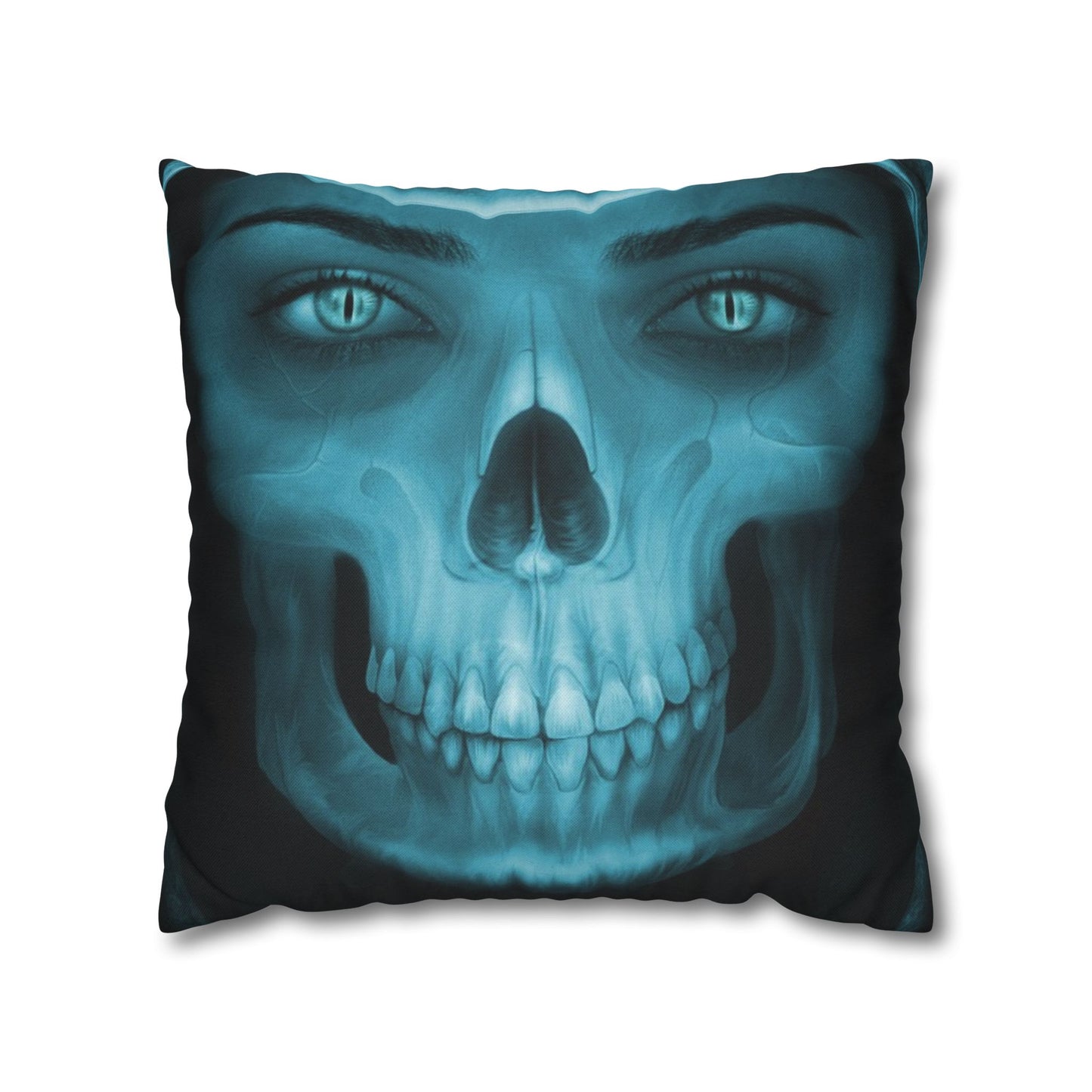 Skull Maiden Halloween Square Pillowcase (Cover Only)