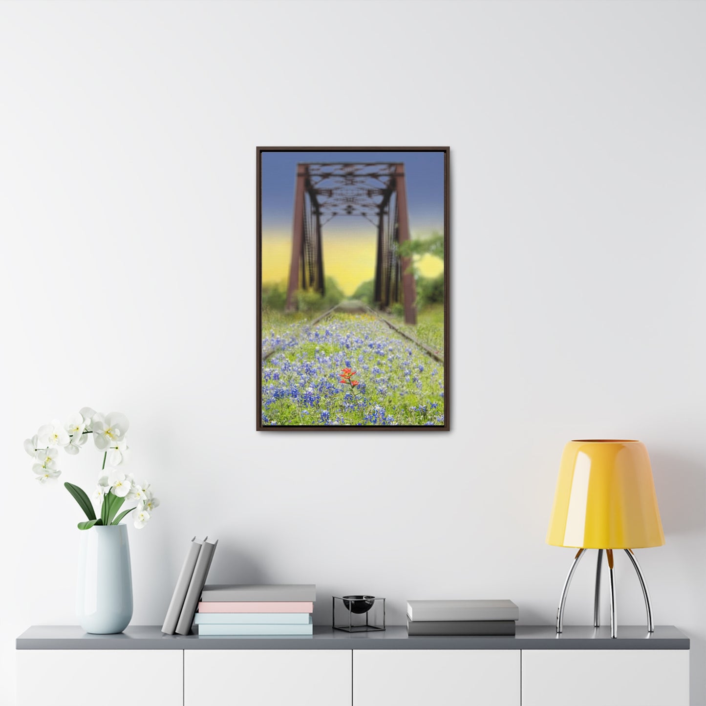 The Unique Among the Ordinary, Bluebonnets & Wildflowers, Premium Framed Canvas, Original Photography by Eric Johnson