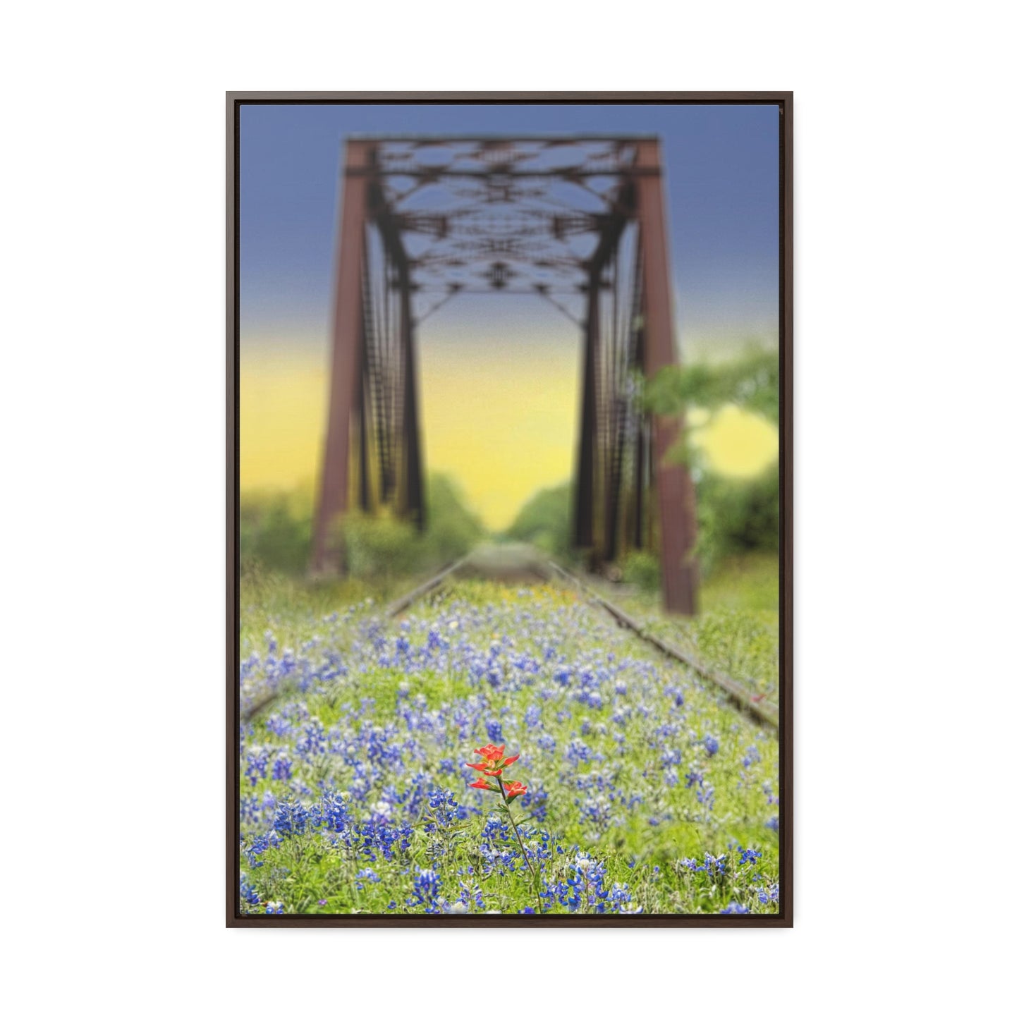 The Unique Among the Ordinary, Bluebonnets & Wildflowers, Premium Framed Canvas, Original Photography by Eric Johnson