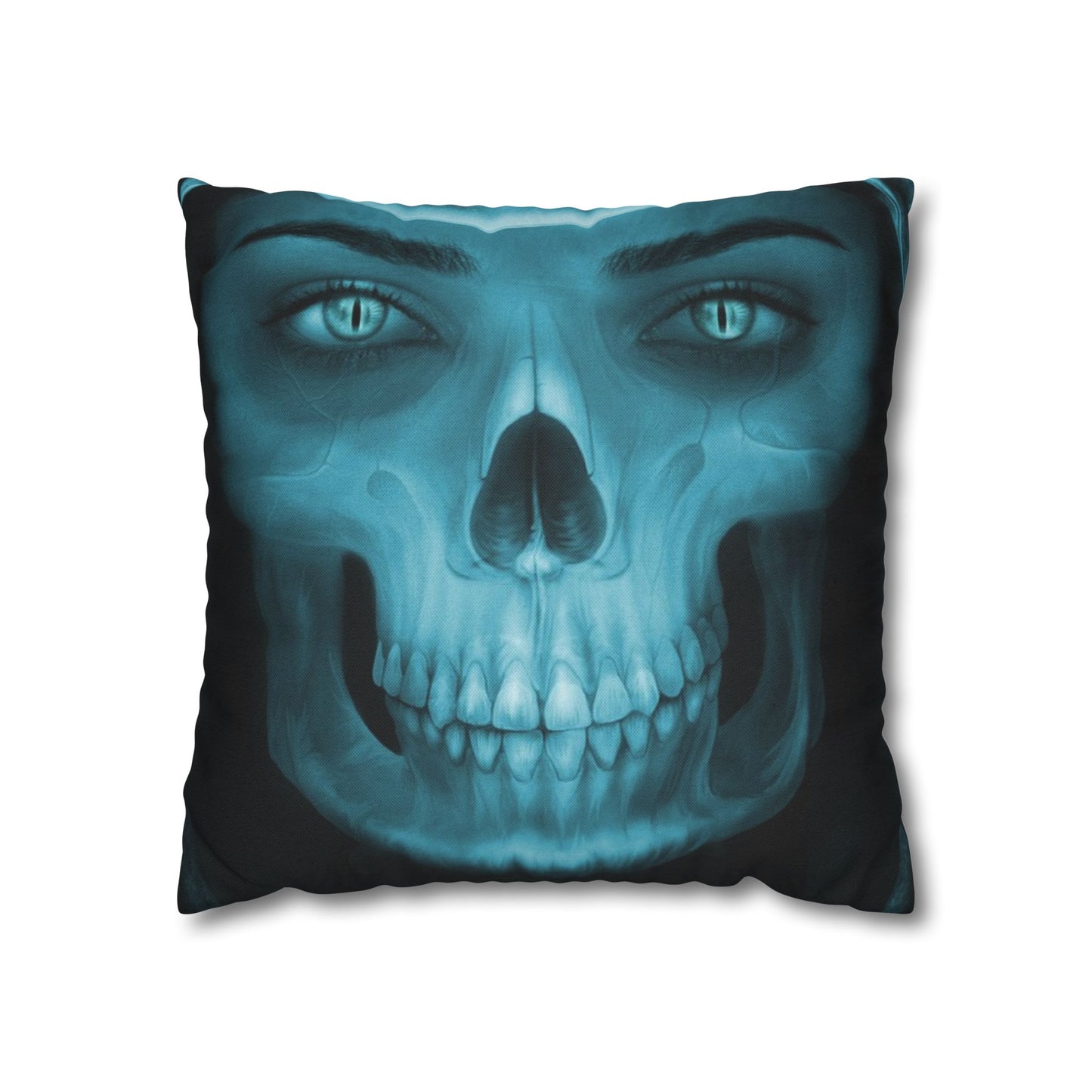 Skull Maiden Halloween Square Pillowcase (Cover Only)