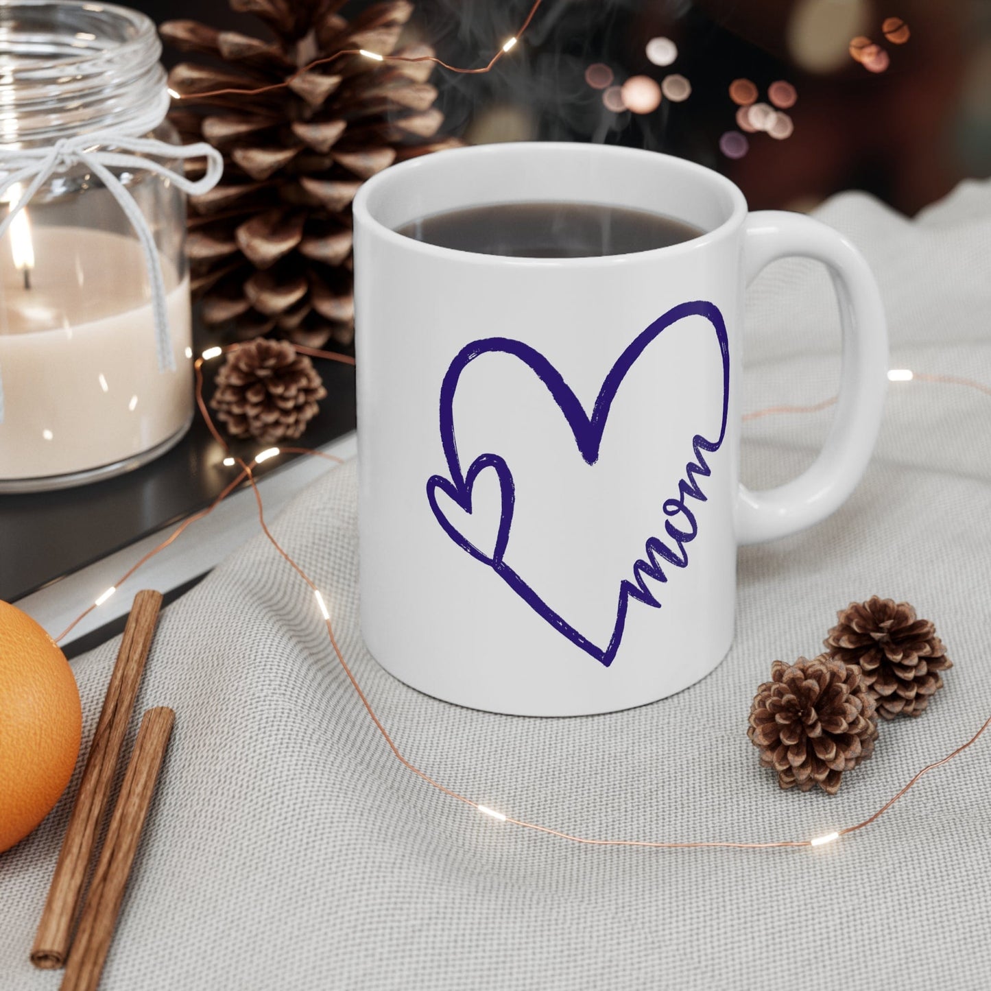 Mom's Heart Ceramic Mug 11oz