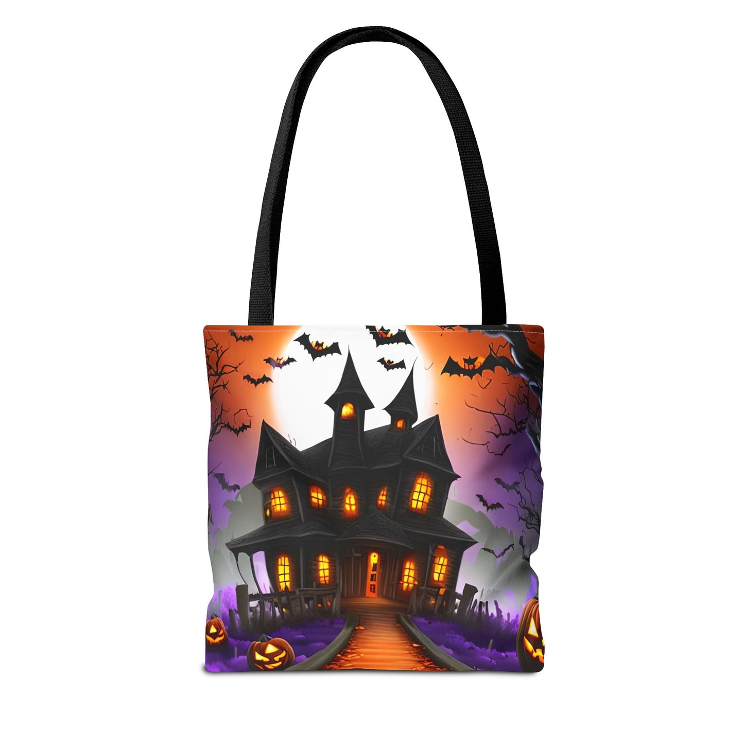 Haunted House Halloween Tote Bag