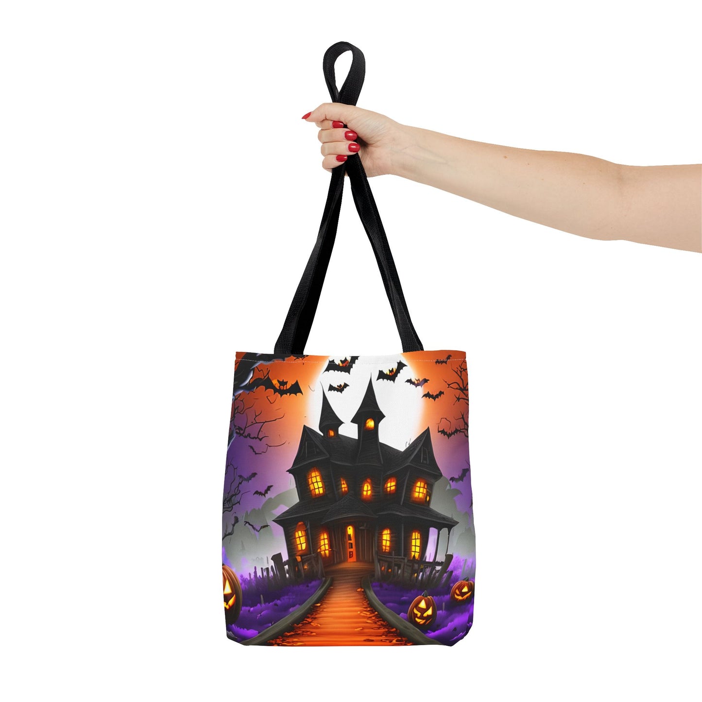 Haunted House Halloween Tote Bag