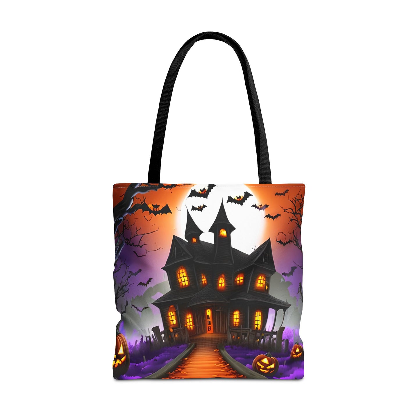 Haunted House Halloween Tote Bag