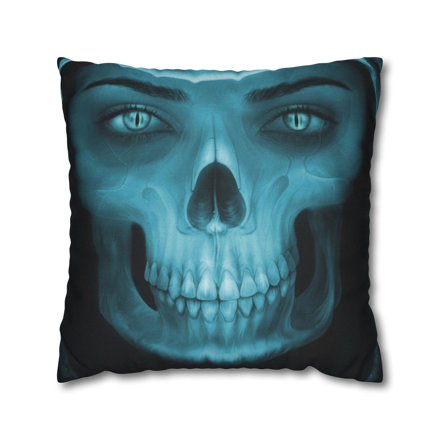 Skull Maiden Halloween Square Pillowcase (Cover Only)