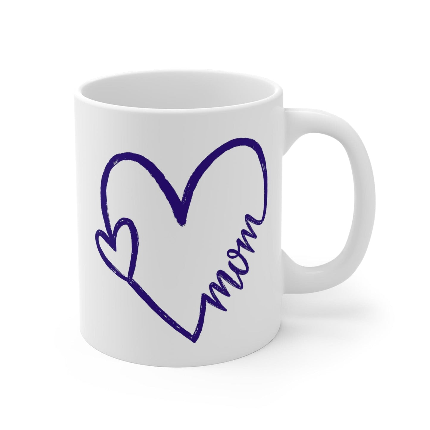 Mom's Heart Ceramic Mug 11oz