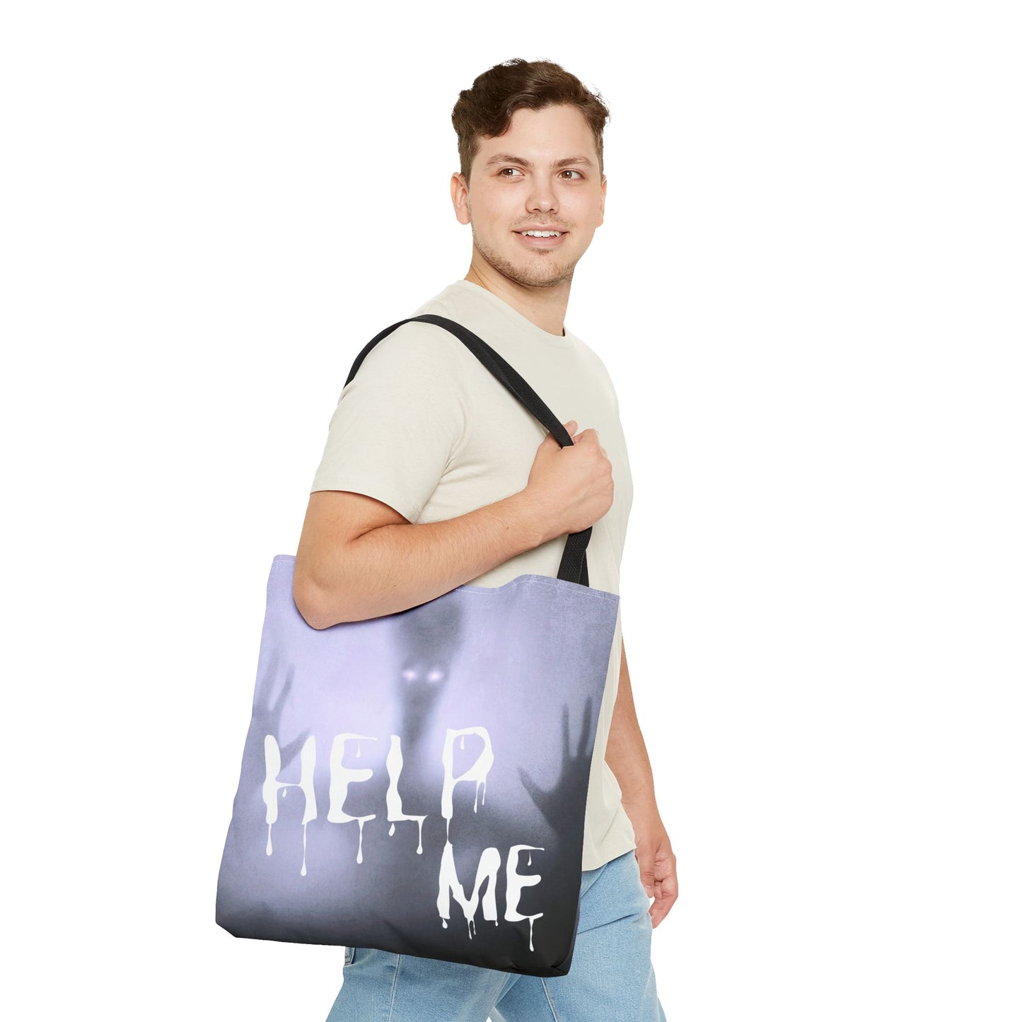 Halloween Ghost Stuck in the Tote Bag