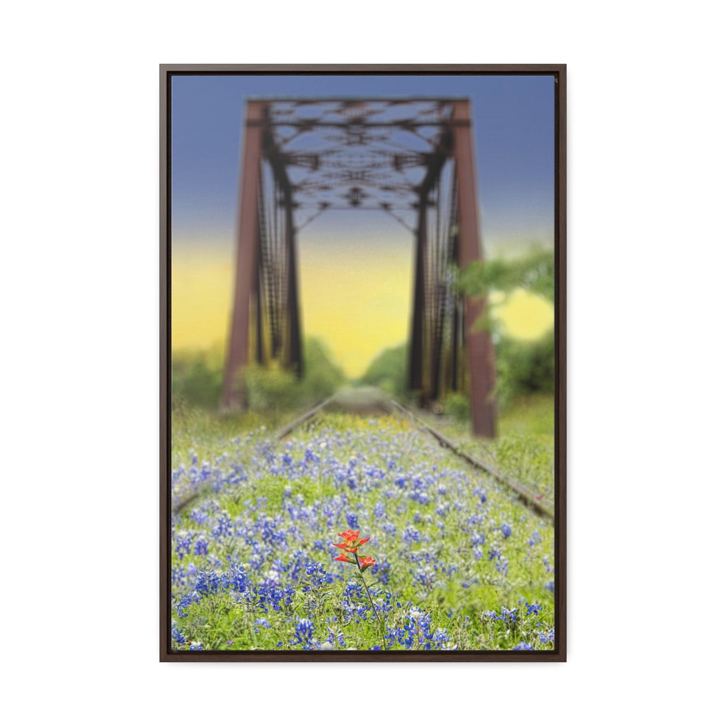 The Unique Among the Ordinary, Bluebonnets & Wildflowers, Premium Framed Canvas, Original Photography by Eric Johnson