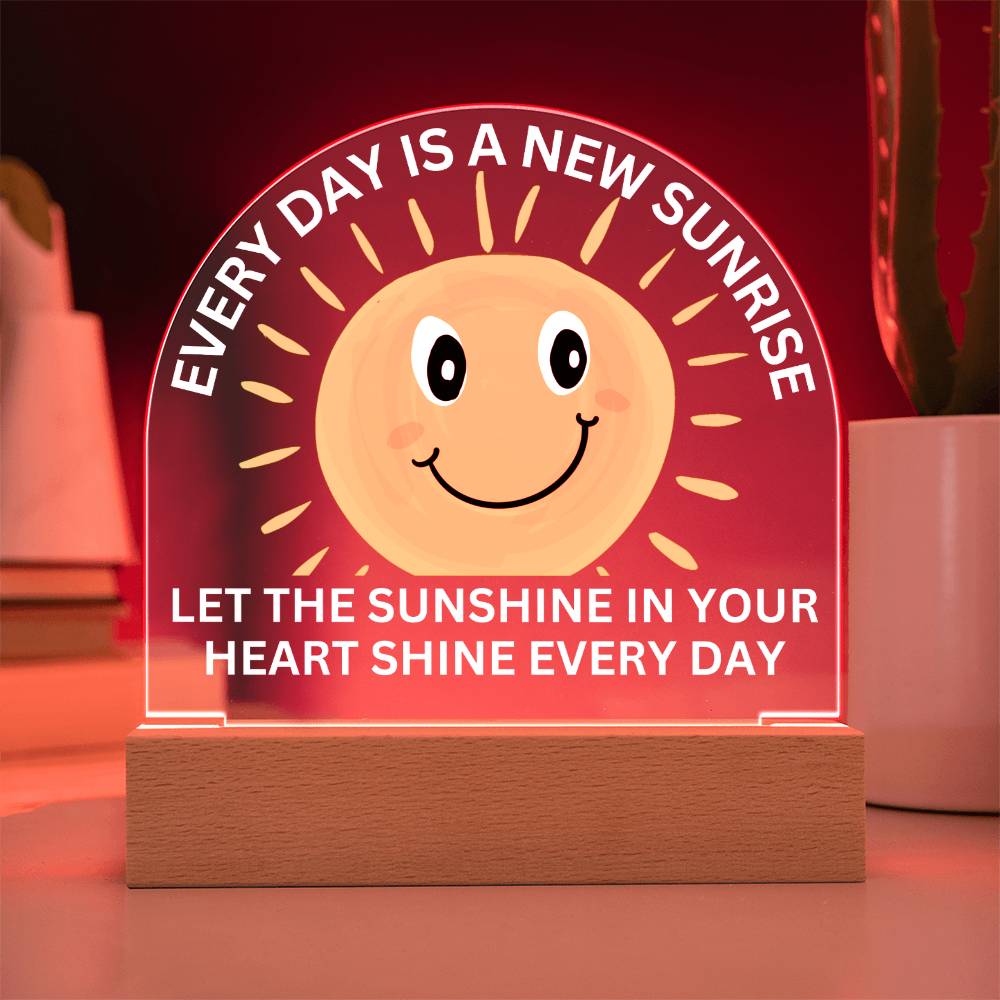 Sponsor-A-Smile Give a Smile and Donate a Smile, Acrylic Plaque with Lighted Base