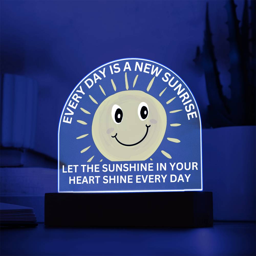 Sponsor-A-Smile Give a Smile and Donate a Smile, Acrylic Plaque with Lighted Base