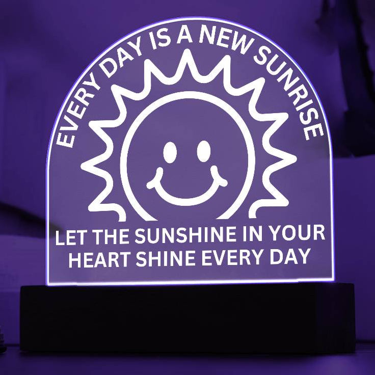 Sponsor-A-Smile Give a Smile and Donate a Smile, Acrylic Plaque with Lighted Base