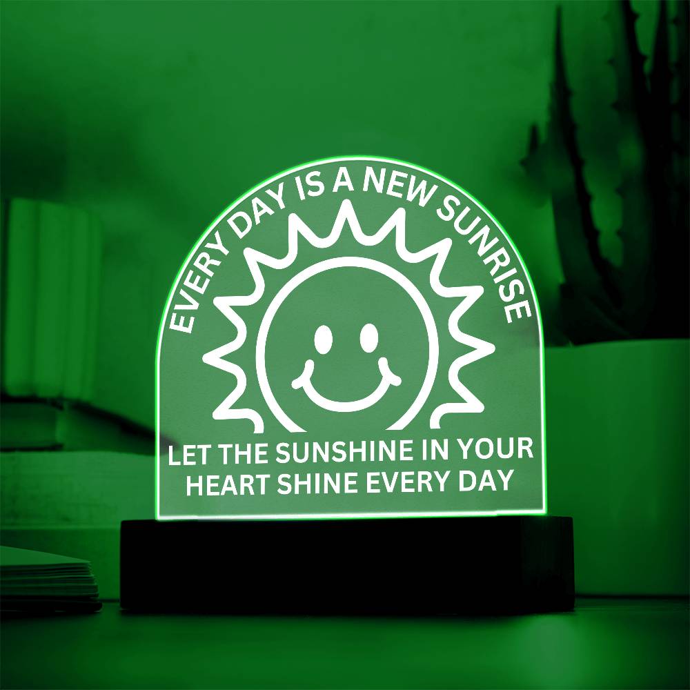 Sponsor-A-Smile Give a Smile and Donate a Smile, Acrylic Plaque with Lighted Base