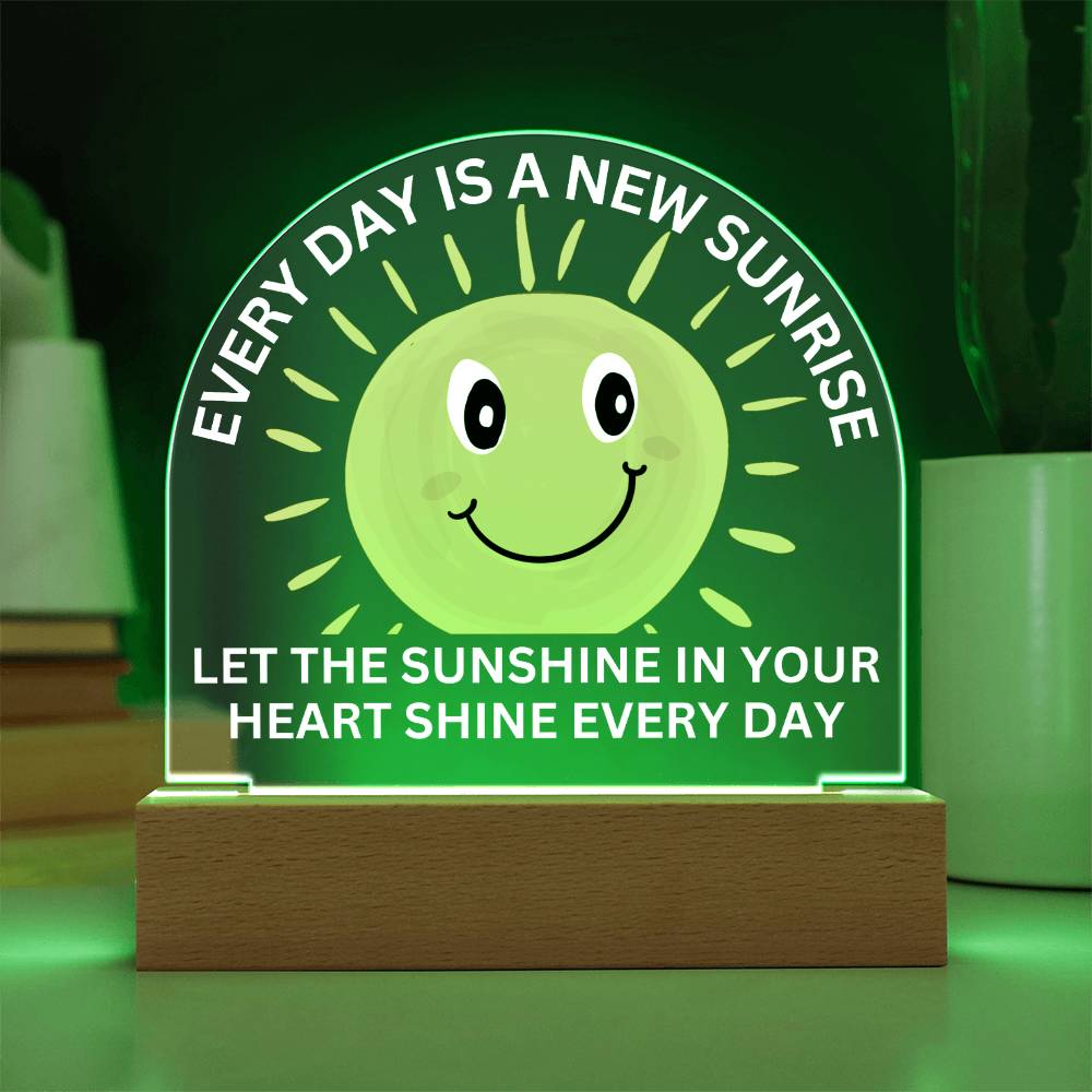 Sponsor-A-Smile Give a Smile and Donate a Smile, Acrylic Plaque with Lighted Base