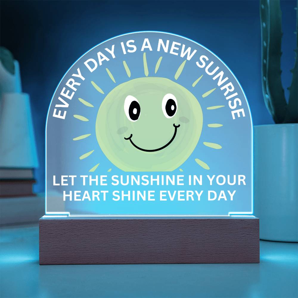 Sponsor-A-Smile Give a Smile and Donate a Smile, Acrylic Plaque with Lighted Base