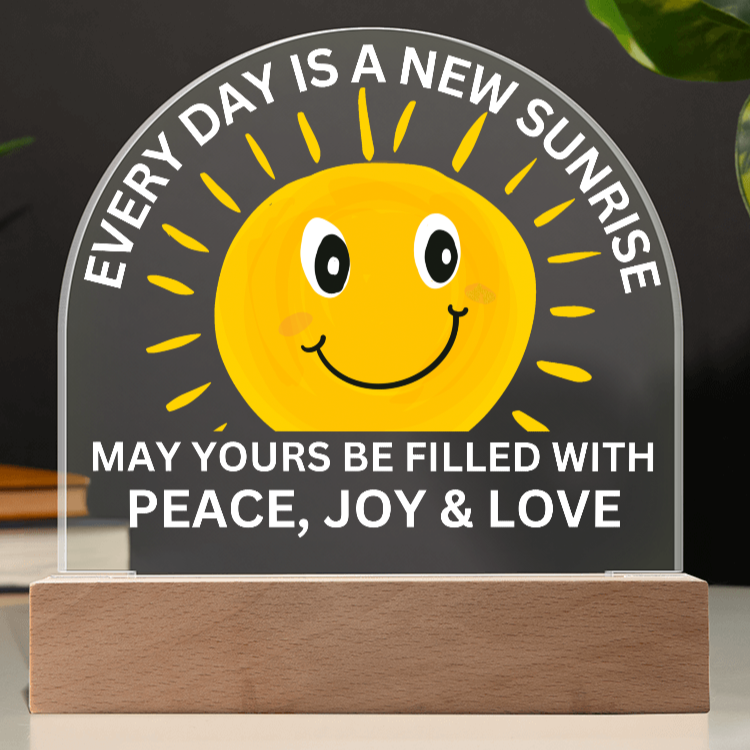 Sponsor-A-Smile Give a Smile and Donate a Smile, Acrylic Plaque with Lighted Base
