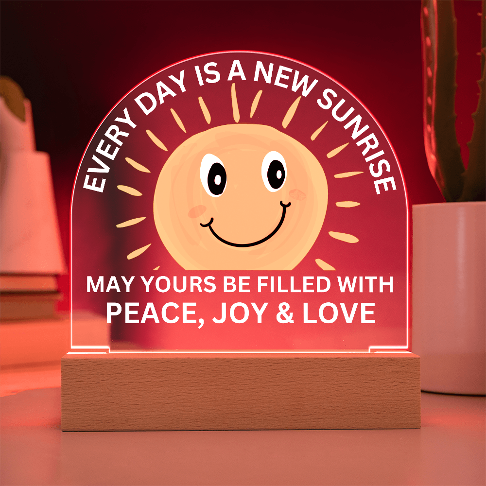 Sponsor-A-Smile Give a Smile and Donate a Smile, Acrylic Plaque with Lighted Base