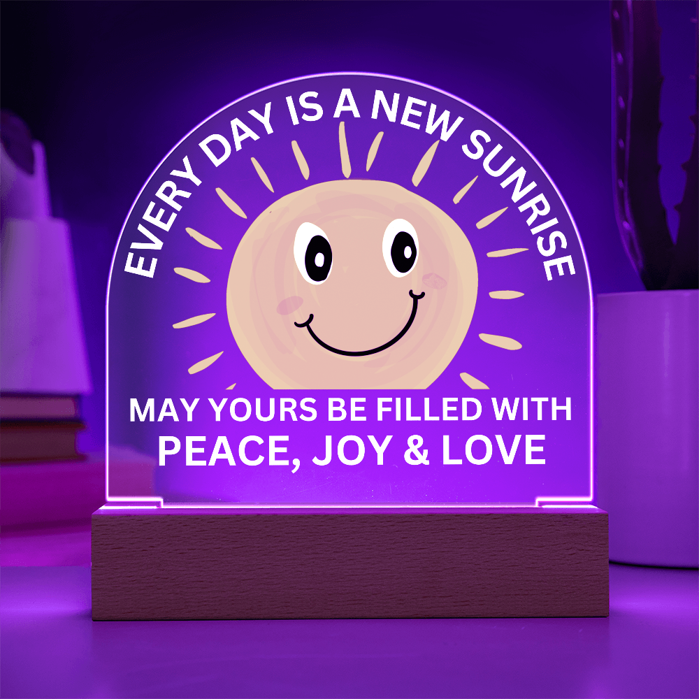 Sponsor-A-Smile Give a Smile and Donate a Smile, Acrylic Plaque with Lighted Base