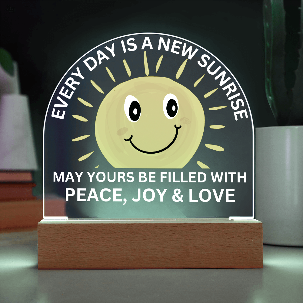 Sponsor-A-Smile Give a Smile and Donate a Smile, Acrylic Plaque with Lighted Base
