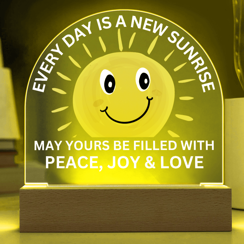 Sponsor-A-Smile Give a Smile and Donate a Smile, Acrylic Plaque with Lighted Base