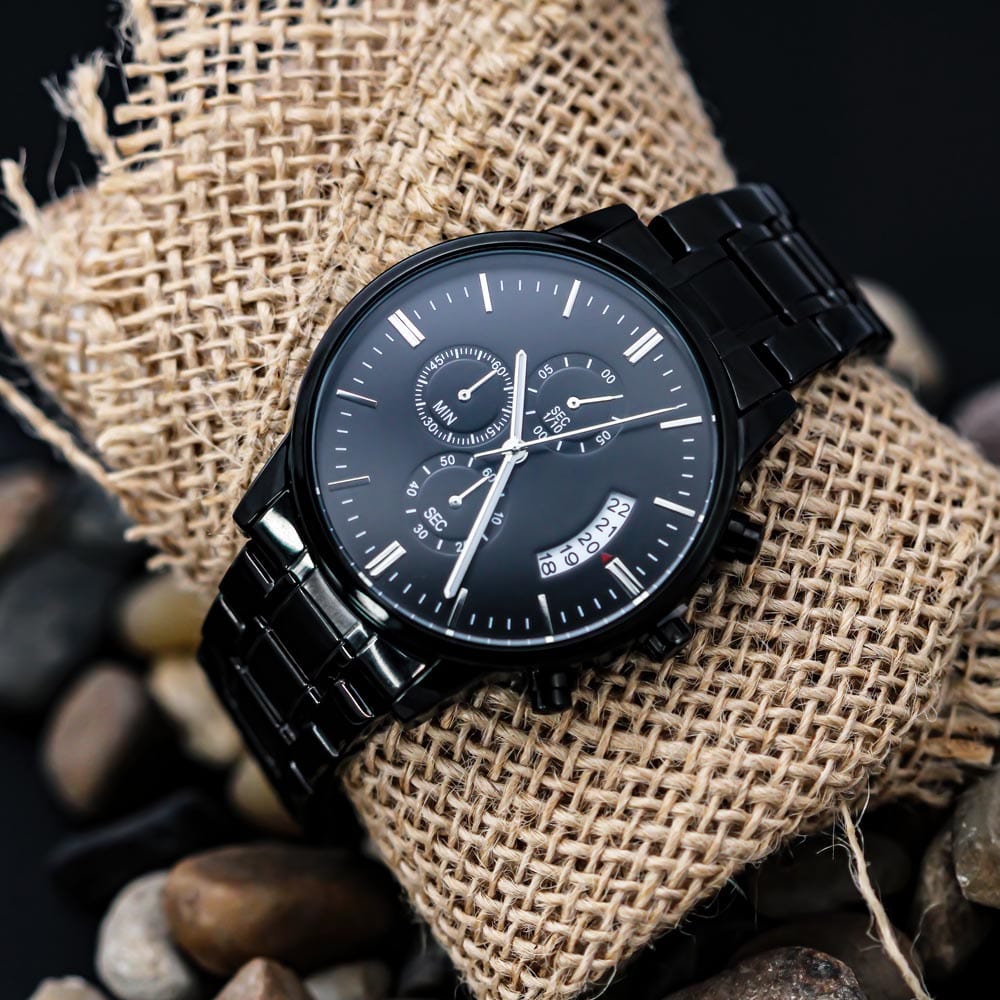 Ultimate Super Dad Engraved Chronograph Watch