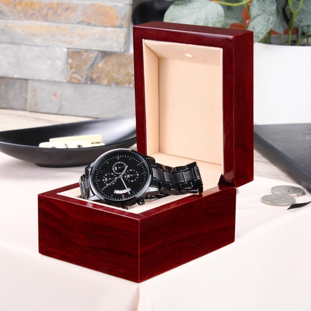 Ultimate Super Dad Engraved Chronograph Watch