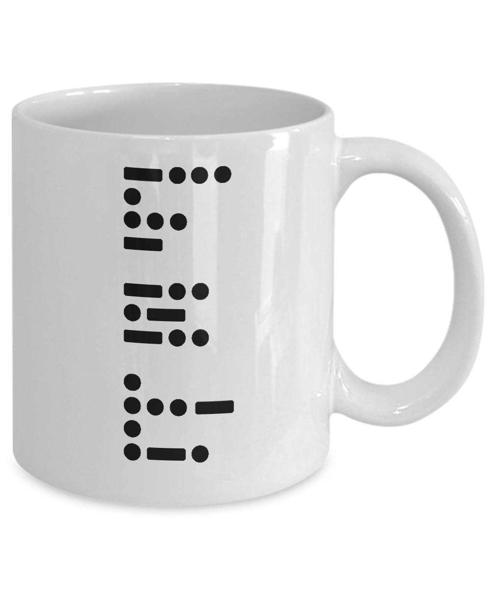 Best Dad Ever Written in Military Telegraph Code Mug