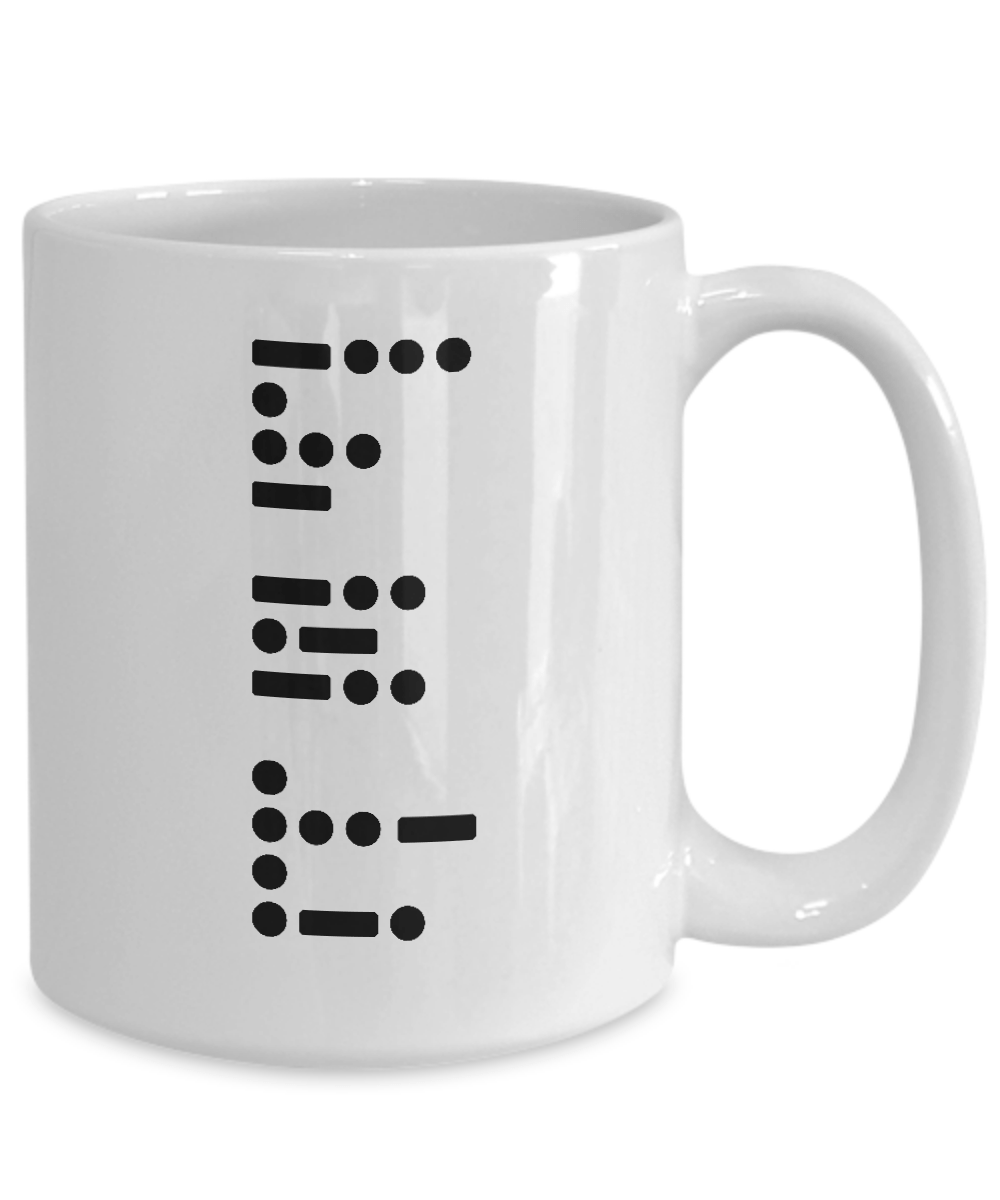 Best Dad Ever Written in Military Telegraph Code Mug