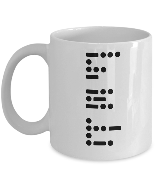 Best Dad Ever Written in Military Telegraph Code Mug
