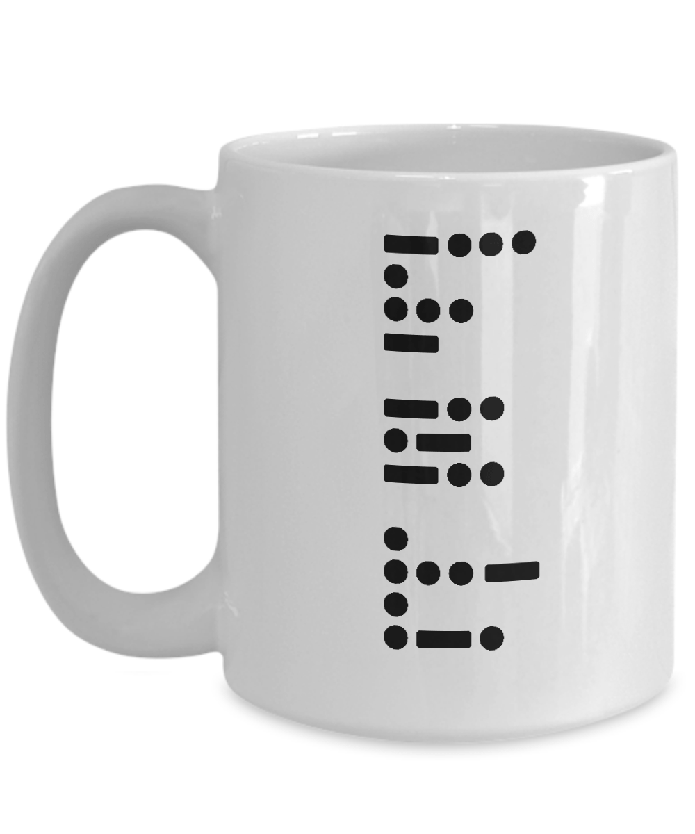 Best Dad Ever Written in Military Telegraph Code Mug