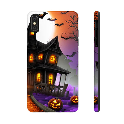 Haunted House Halloween Tough Phone Cases