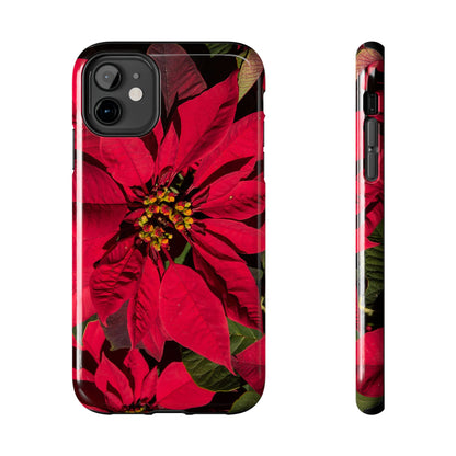 Christmas Poinsettia Tough Phone Cases