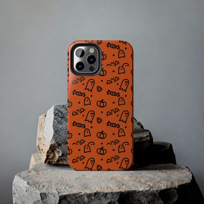 Ghosts & Pumpkins Halloween Tough Phone Cases