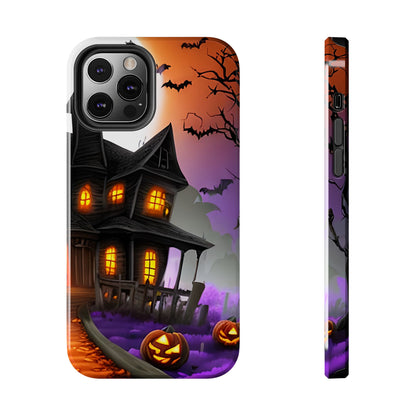 Haunted House Halloween Tough Phone Cases