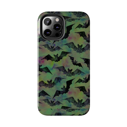 Halloween Bats Military Green Tough Phone Cases