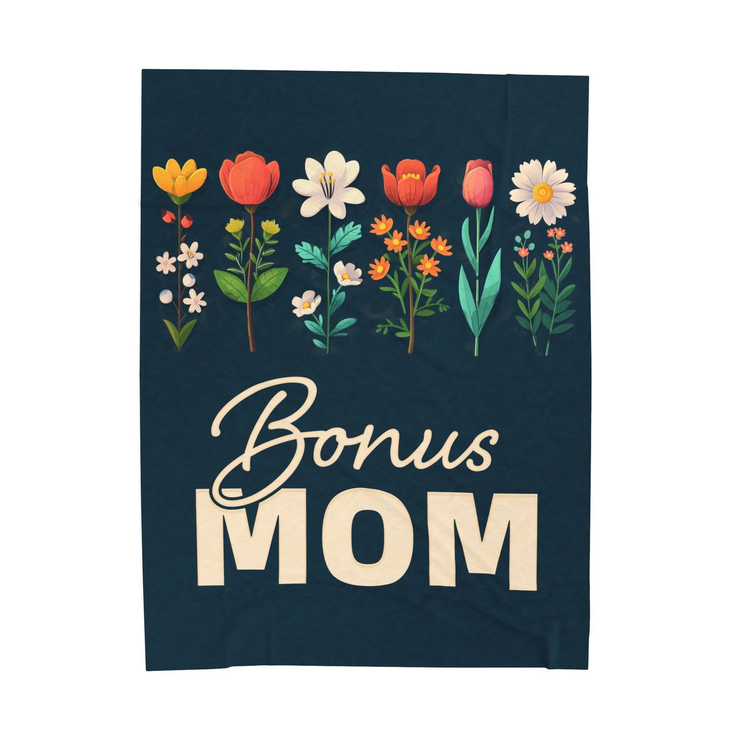 Bonus Mom Velveteen Plush Blanket