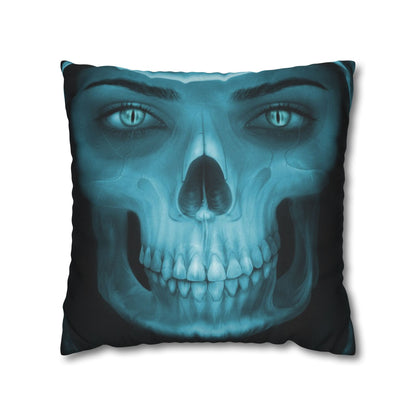 Skull Maiden Halloween Square Pillowcase (Cover Only)
