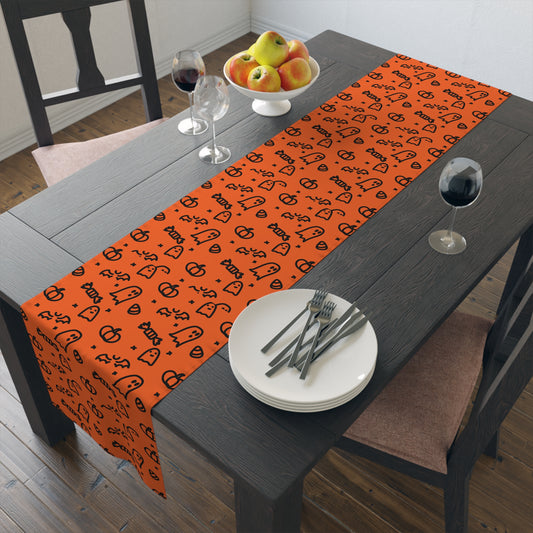 Ghosts & Pumpkins Halloween Table Runner 16" X 72"