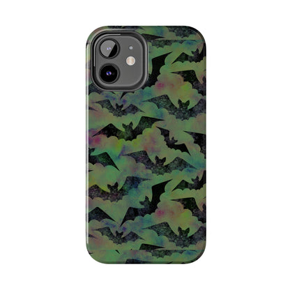 Halloween Bats Military Green Tough Phone Cases