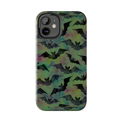 Halloween Bats Military Green Tough Phone Cases