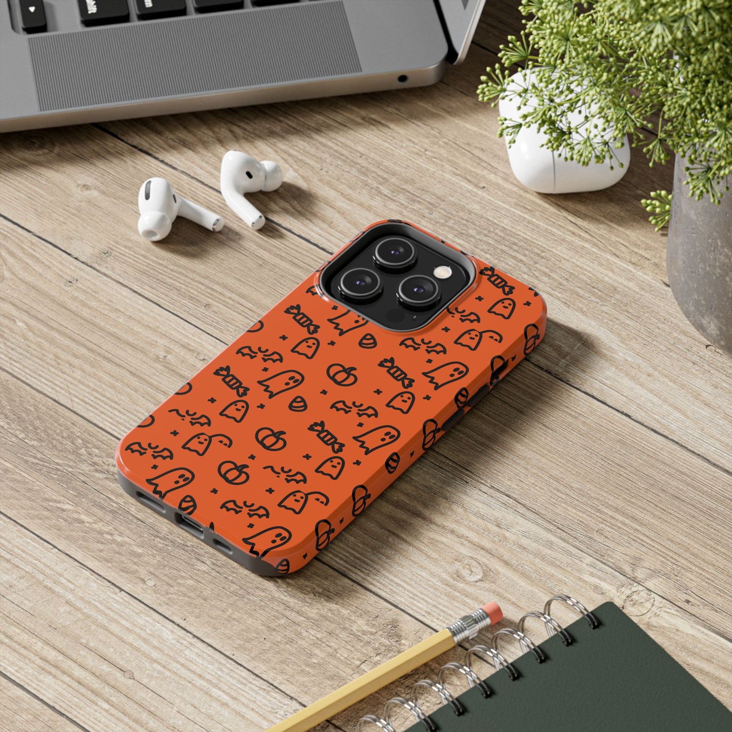 Ghosts & Pumpkins Halloween Tough Phone Cases