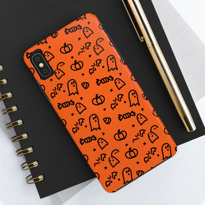 Ghosts & Pumpkins Halloween Tough Phone Cases