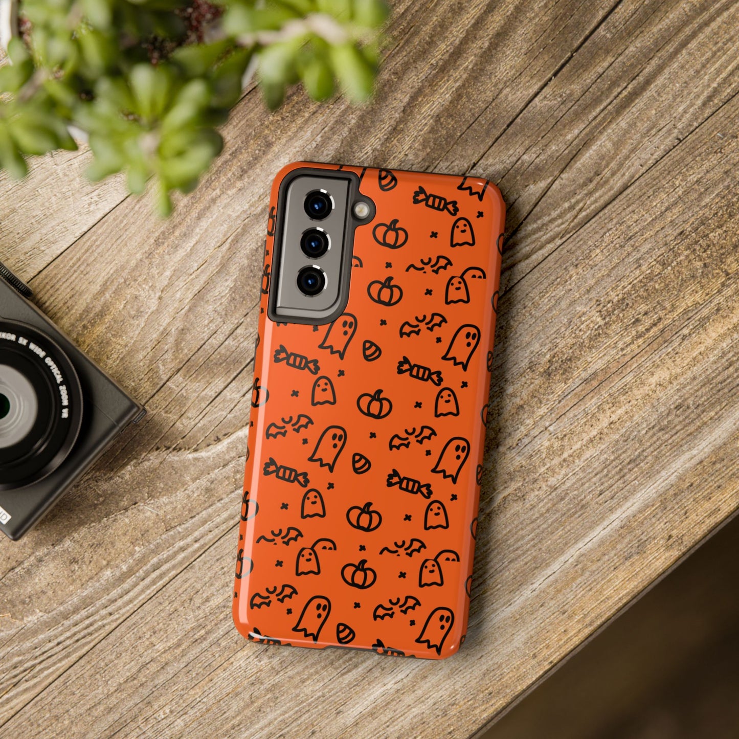 Ghosts & Pumpkins Halloween Tough Phone Cases