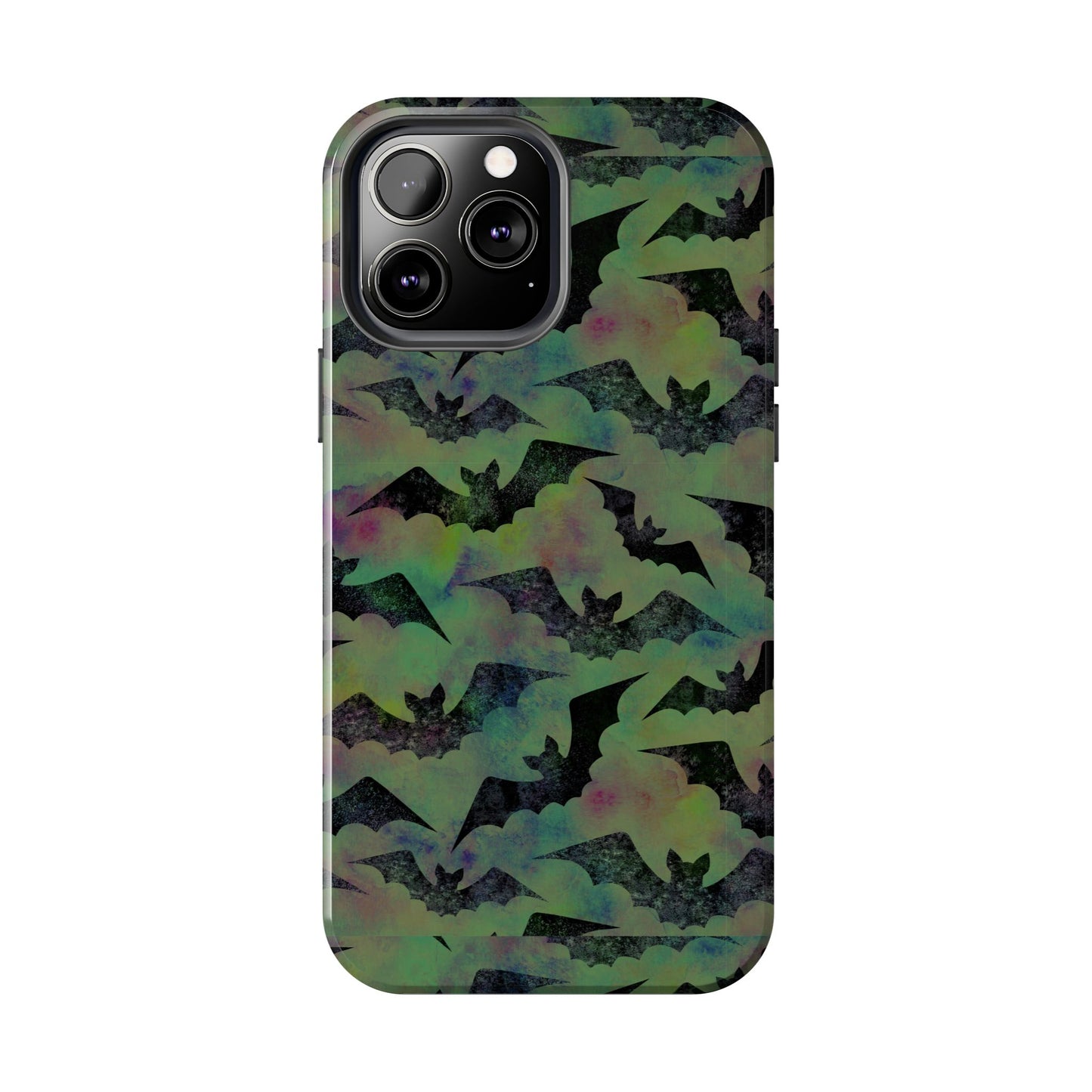 Halloween Bats Military Green Tough Phone Cases