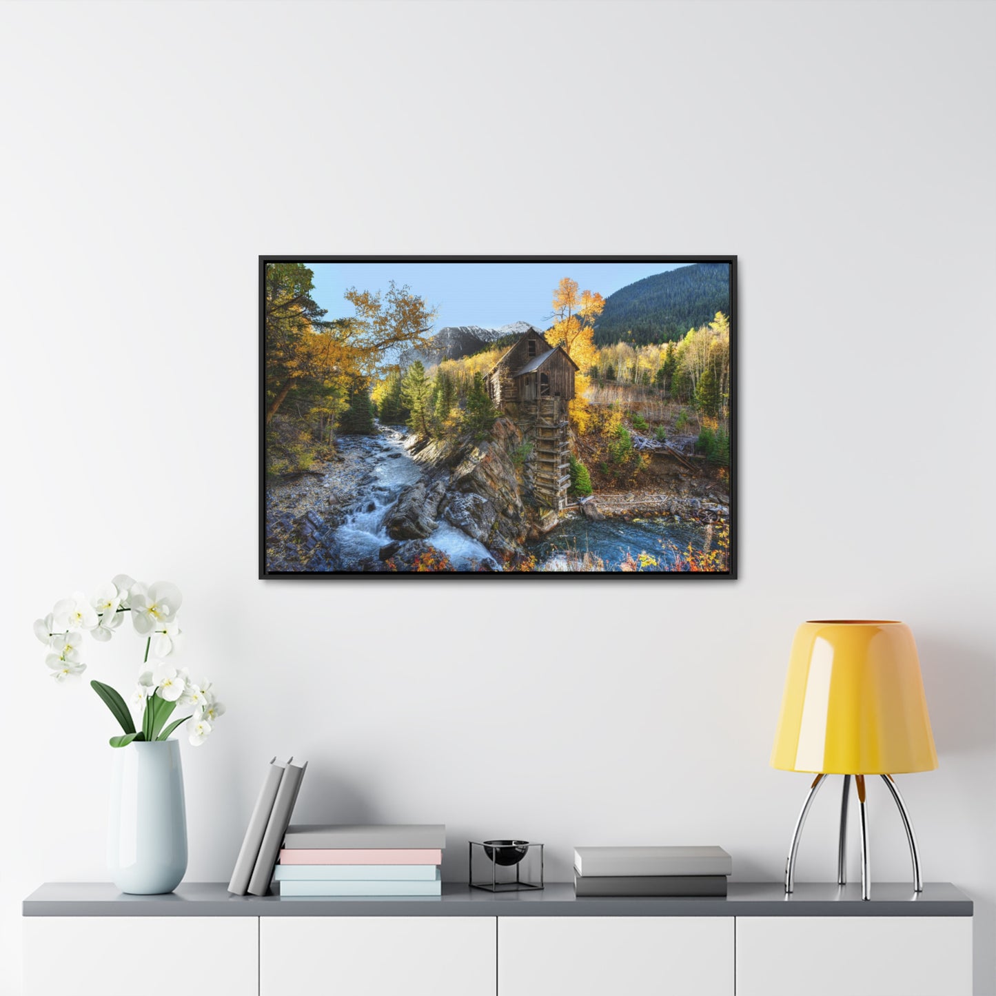 Crystal Springs in Fall, Premium Framed Canvas Original Photography by Eric Johnson