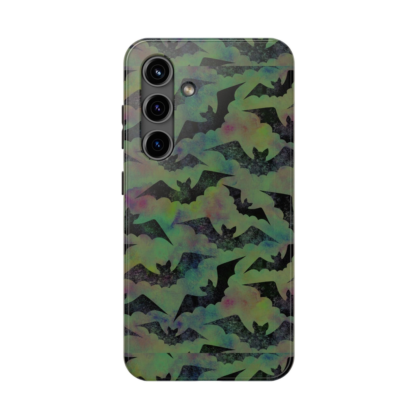 Halloween Bats Military Green Tough Phone Cases