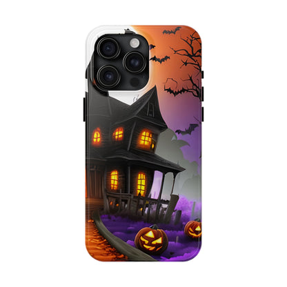 Haunted House Halloween Tough Phone Cases