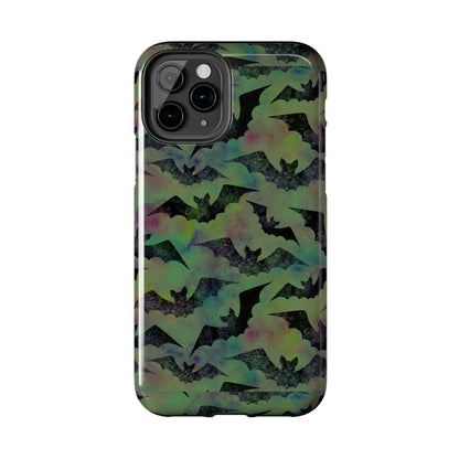 Halloween Bats Military Green Tough Phone Cases