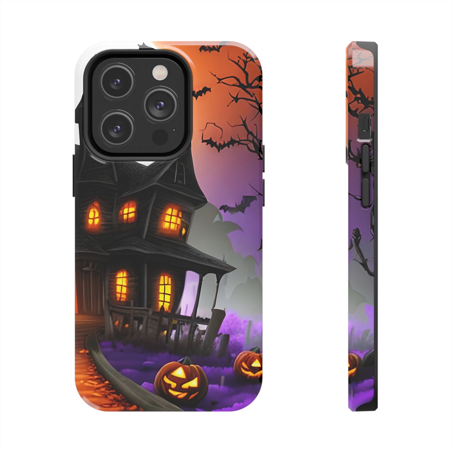 Haunted House Halloween Tough Phone Cases