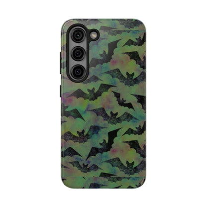 Halloween Bats Military Green Tough Phone Cases