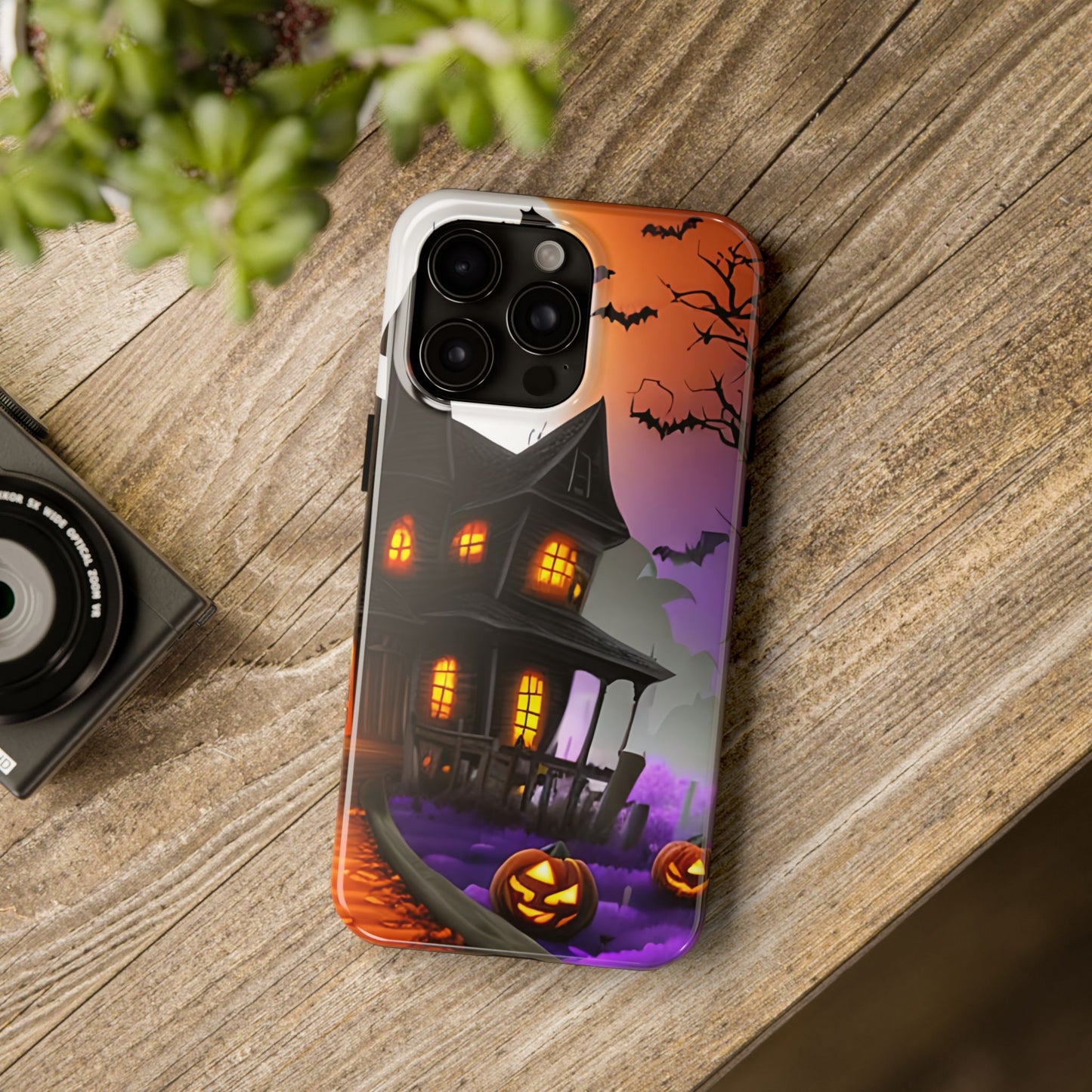 Haunted House Halloween Tough Phone Cases